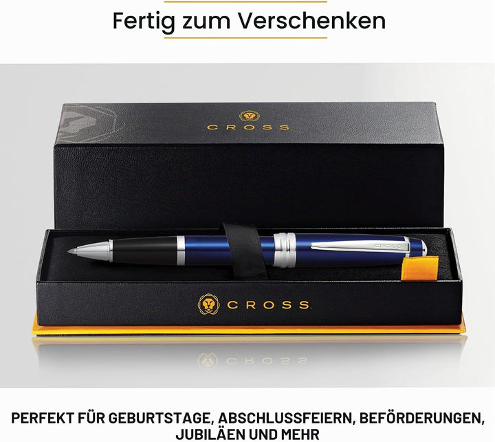 Cross Bailey Rollerball Selectip Pen (Schreibfarbe schwarz, Strichstärke M, in Premium Geschenkbox)