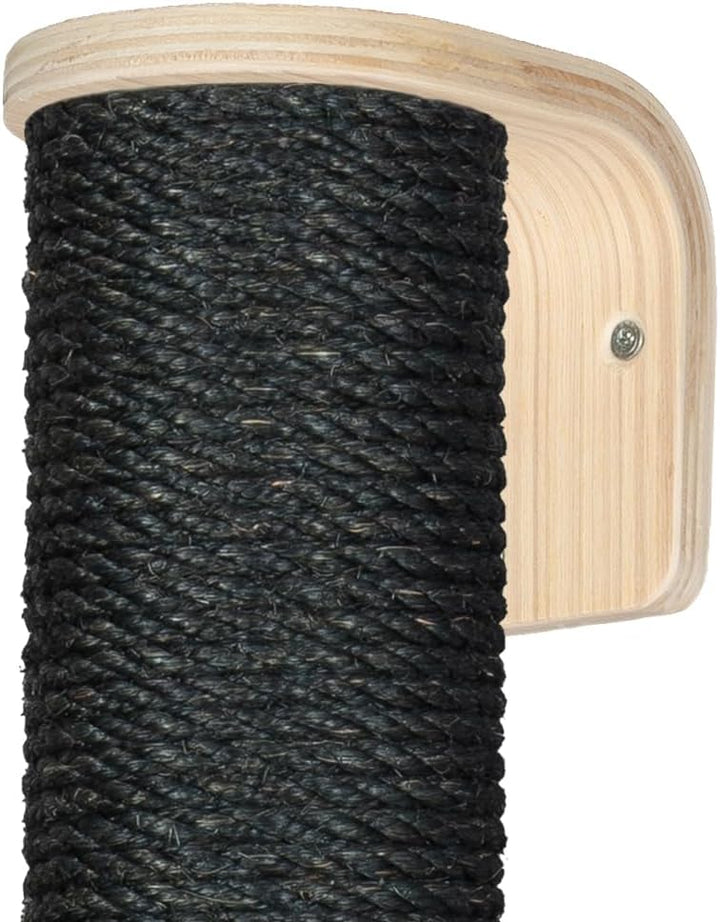 Kratzbaumland 11 cm Relax-Kletterstange Kratzstange Wandelement für Katzen (20 cm, Schwarz) Stammlän