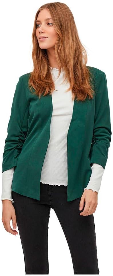 Vila Damen Blazer VIHER New 3/4 Blazer XS Pineneedle, XS Pineneedle