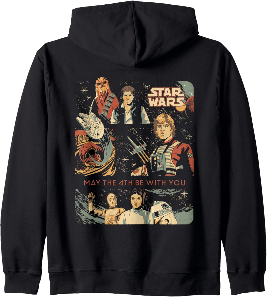 Star Wars May the 4th Be With You Classic Vintage Art Kapuzenjacke