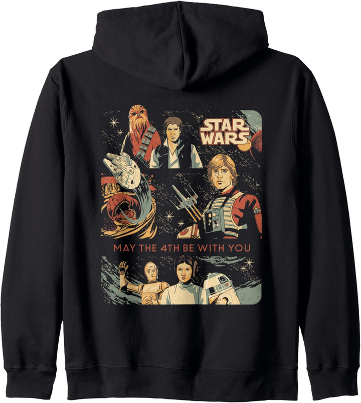 Star Wars May the 4th Be With You Classic Vintage Art Kapuzenjacke