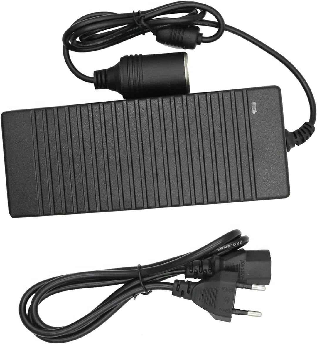 OBEST 230V auf 12V KFZ Netzadapter, 10A AC auf DC Spannungswandler | 120W Zigarettenanzünder Steckdo