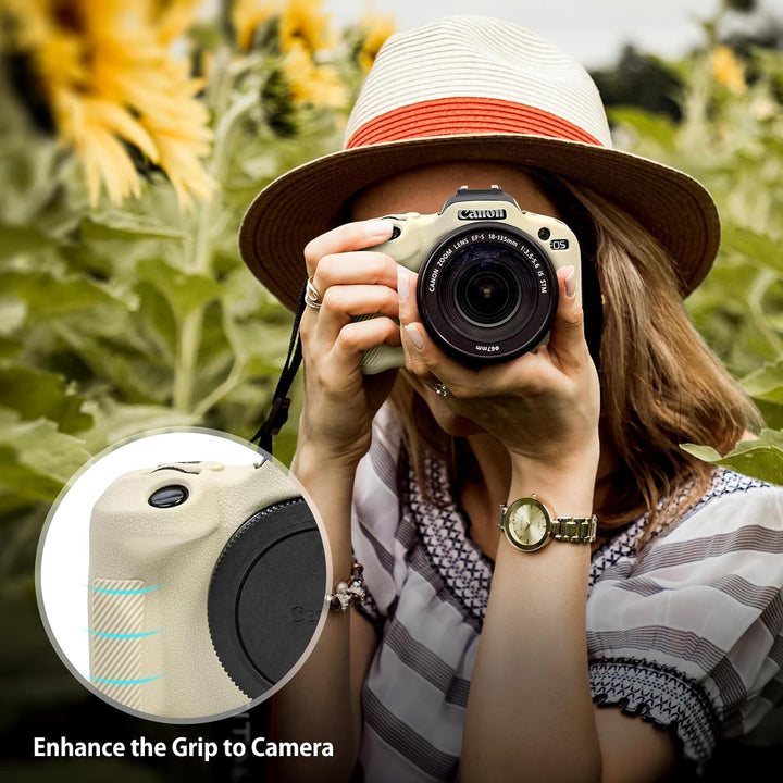 MUZIRI KINOKOO EOS R100 EOSR100 Hülle, Weiche Silikon Schutzhülle für Canon EOS R100/EOSR100 Spiegel