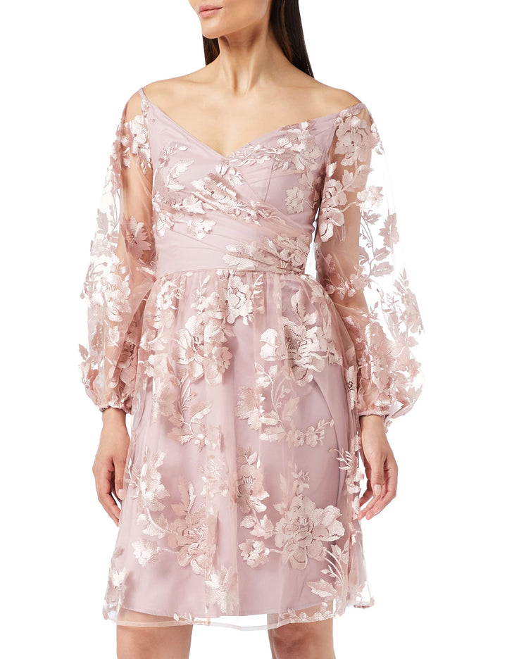 Chi Chi London Damen Kleid Cocktailkleid 38 Blush, 38 Blush