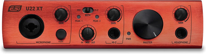 ESI U22 XT | Professionelles 24-bit USB-Audiointerface, U22 XT
