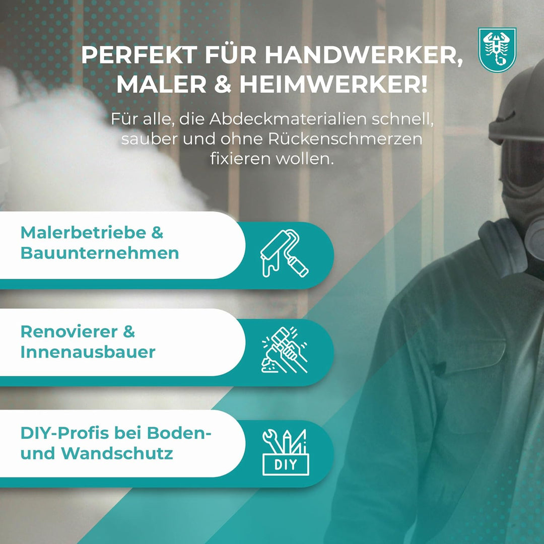Klebebandabroller Taperoller mit Verlängerung für 50 mm Klebebandrollen
