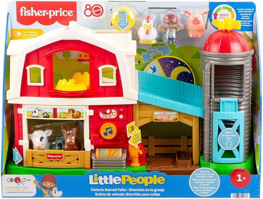Fisher-Price Little People Spielset Bauernhofspass, musikalisches und pädagogisches Spiel für Kinder
