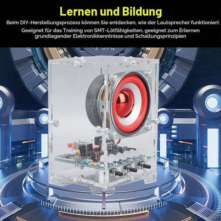 Garosa DIY Bluetooth-Lautsprecher-Kit für Lötprojekte, Mini-Elektronik-Verstärker, Heim-Stereo-Quali