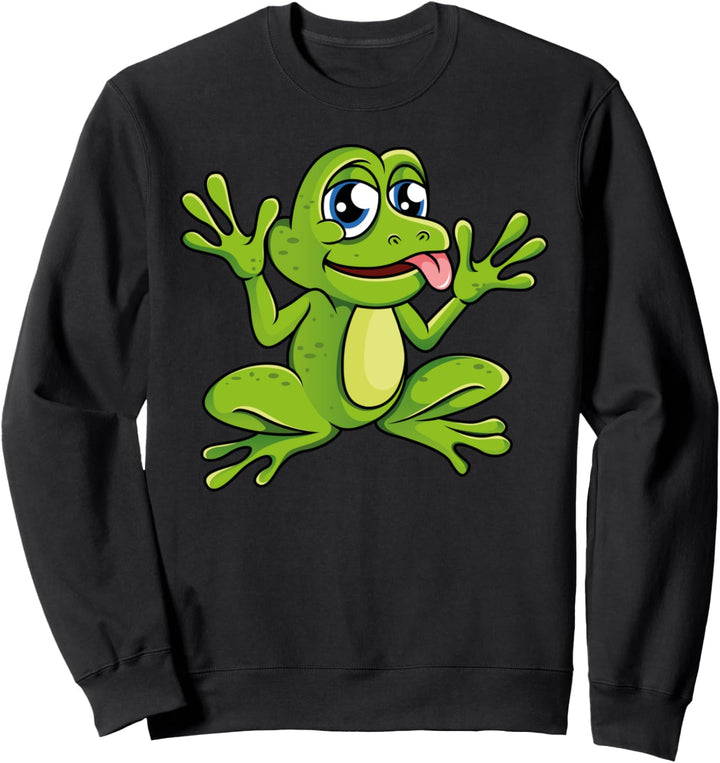 Frosch Frösche Comic Cartoon Sweatshirt