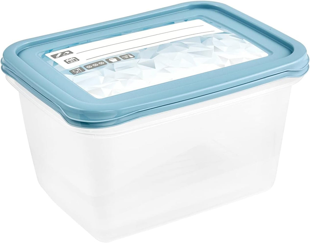 keeeper Tiefkühldosenset 2-teilig, Wiederbeschreibbarer Deckel, 2 x 2 l, 20,5 x 15,5 x 10,5 cm, Mia