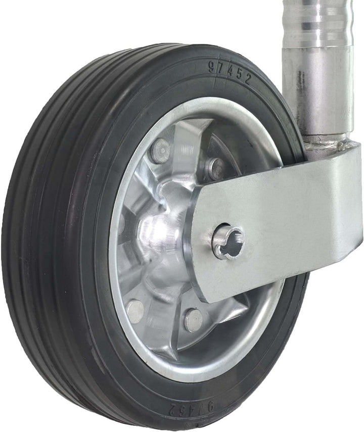 The Drive Stützrad mit Vollgummi-Reifen gerippte Ausführung Extra Lang 350kg Stützlast