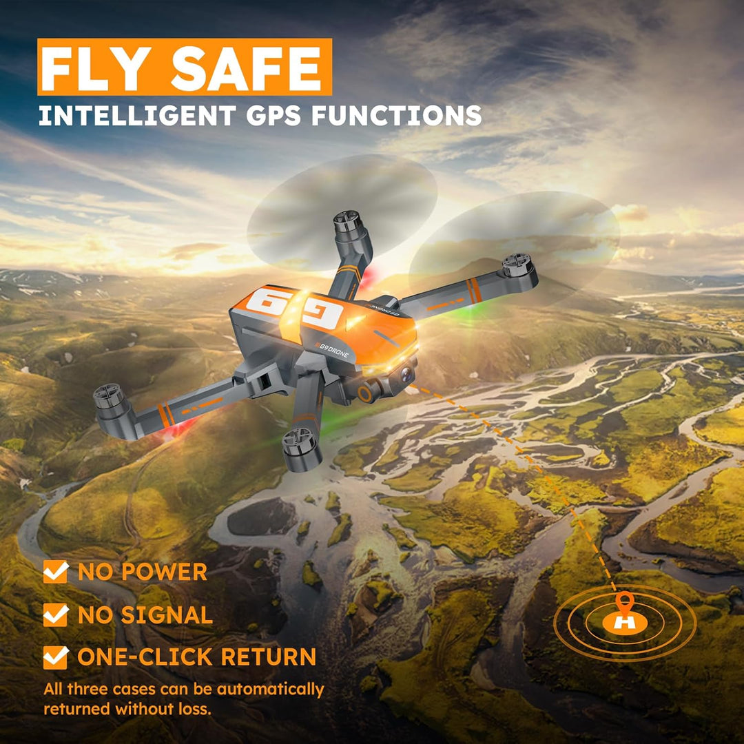 G9 GPS-Drohnen mit Kamera 4k Professional für Kinder und Erwachsene, unter 249 g, RC-Quadcopter, bür