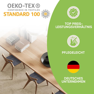 Gräfenstayn® 8er-Set Sitzkissen 40x40x3cm mit Haltebändern für Indoor und Outdoor mit Öko-Tex Siegel