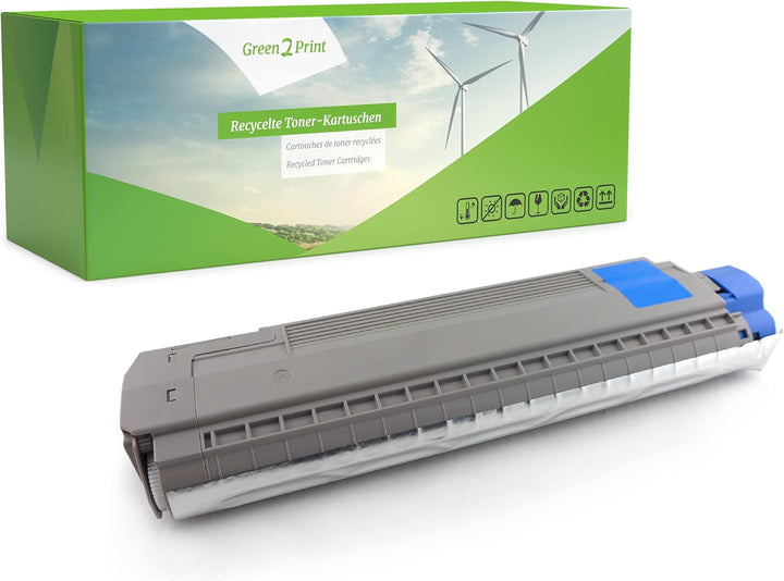 Green2Print Toner Cyan 7000 Seiten ersetzt Oki 44059127 passend für Oki ES8430DN, ES8430