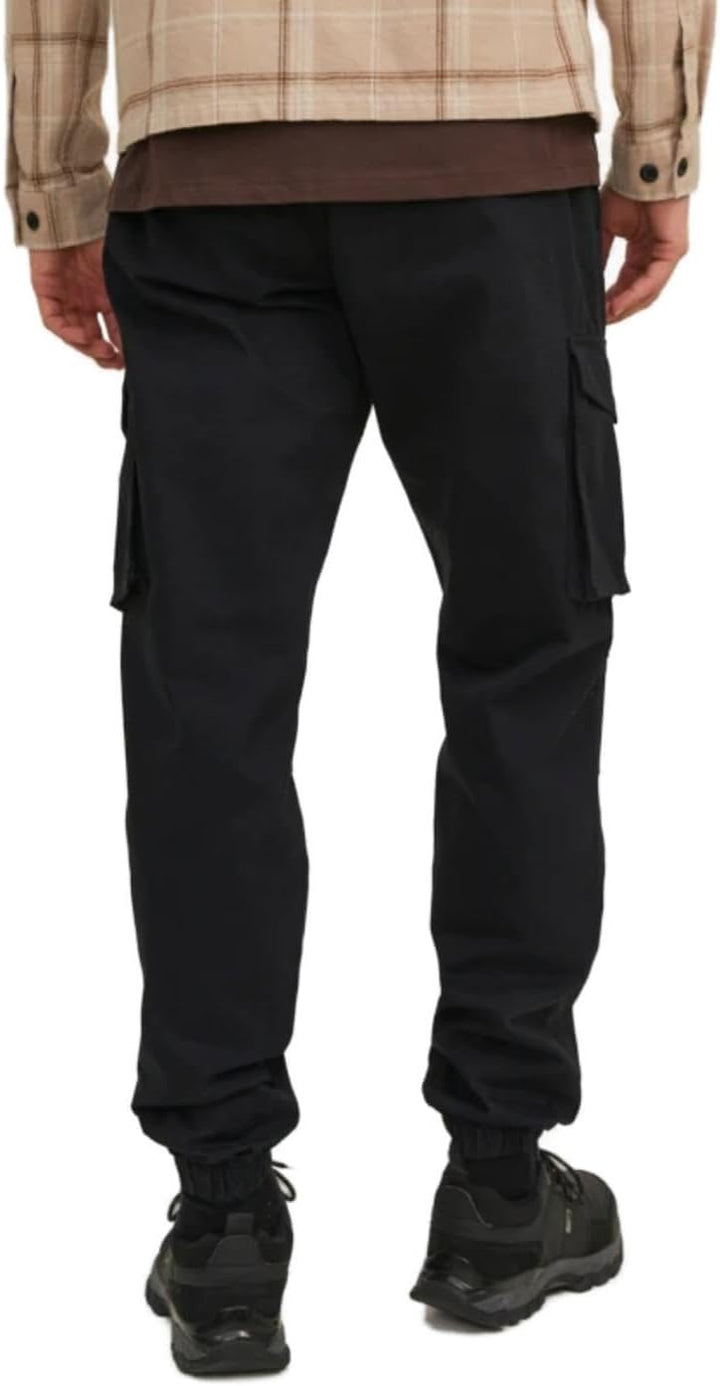 JACK & JONES Male Cargo-Hose Relaxed Fit Cargo-Hose XS Schwarz, XS Schwarz