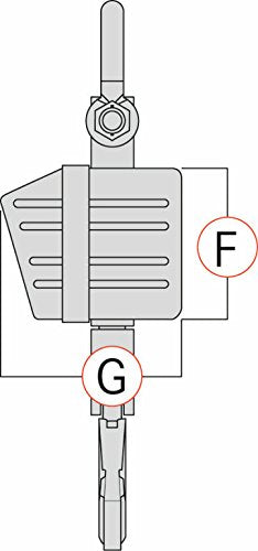 Industrie-Kranwaage [Kern HFM 1T0.1] mit Funk-Fernbedienung, Wägebereich [Max]: 1000 kg, Ablesbarkei