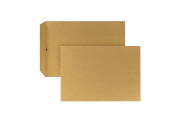 POSTHORN Versandtasche C4 (250 Stück), nassklebende Versandtaschen ohne Fenster, braune Versandtasch