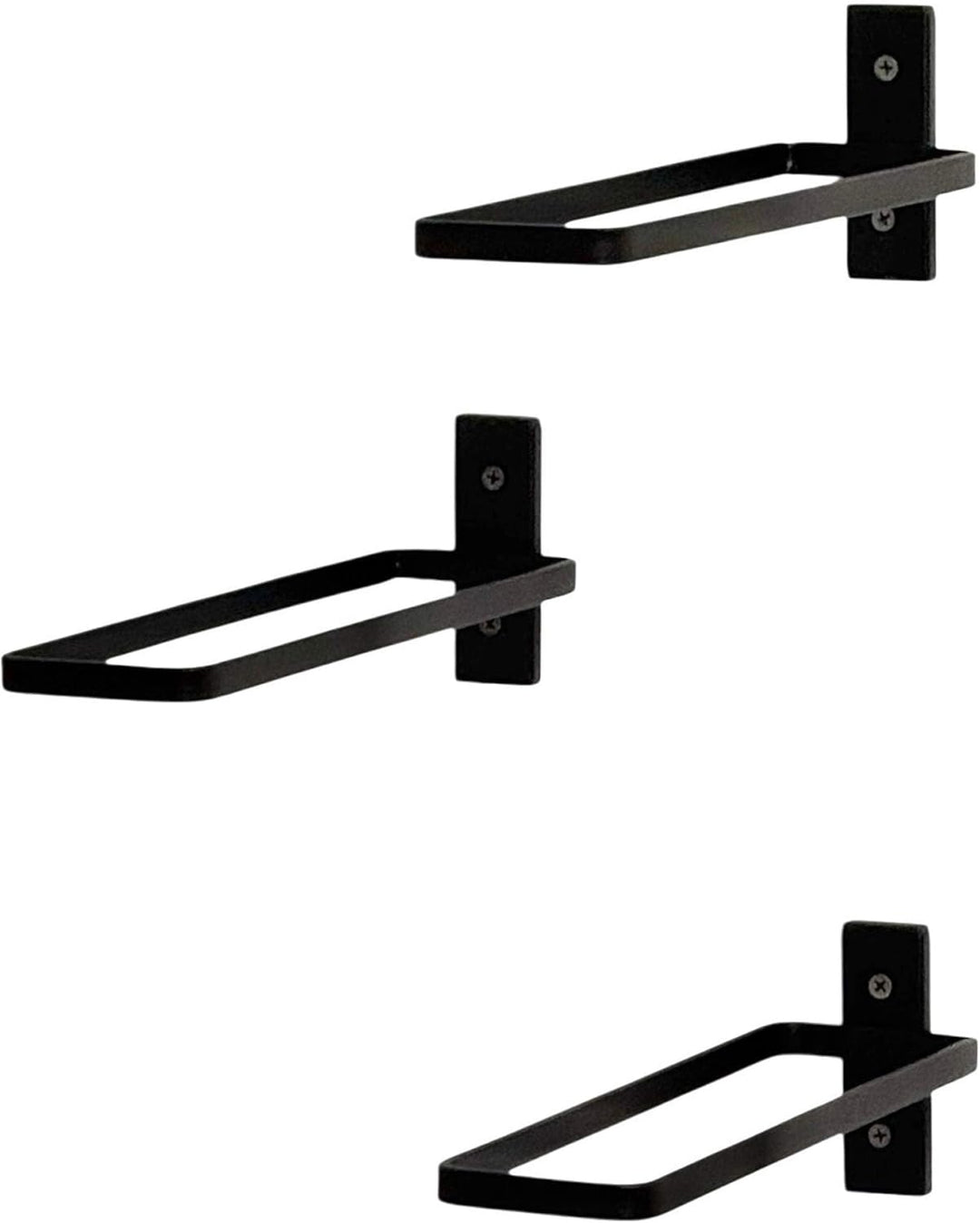 DanDiBo Weinregal Wand Metall Schwarz 3er Set Weinregal 96714 Weinhalter Flaschenregal Flaschenhalte