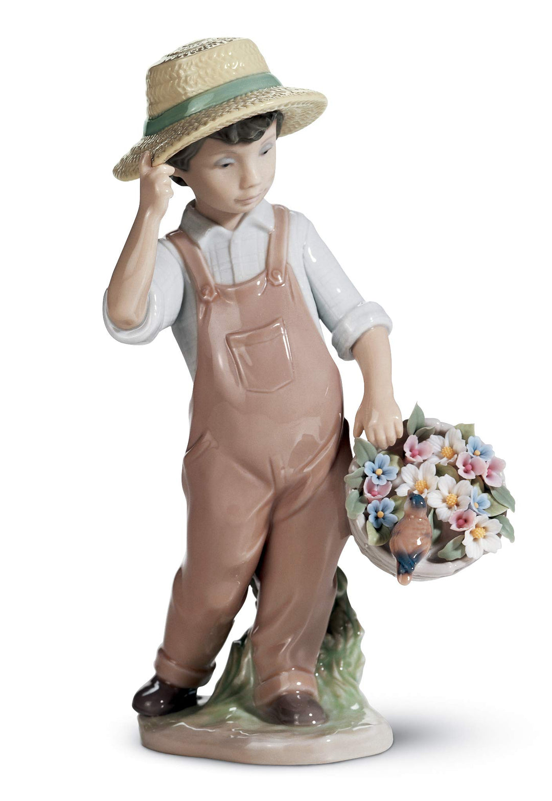 LLADRÓ Jungen-Figur Bist Du Aber Fröhlich!. Kind. Porzellan.