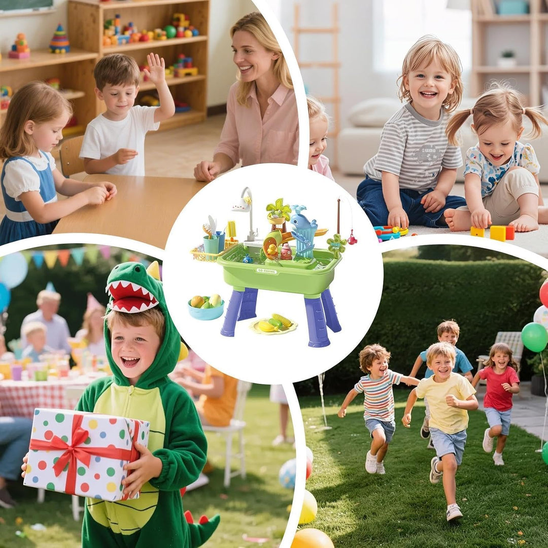 Generisch Wasserspieltisch Für Kinder - Pädagogisches Sensorik Spielset, Sand Wassertisch, Angelspie