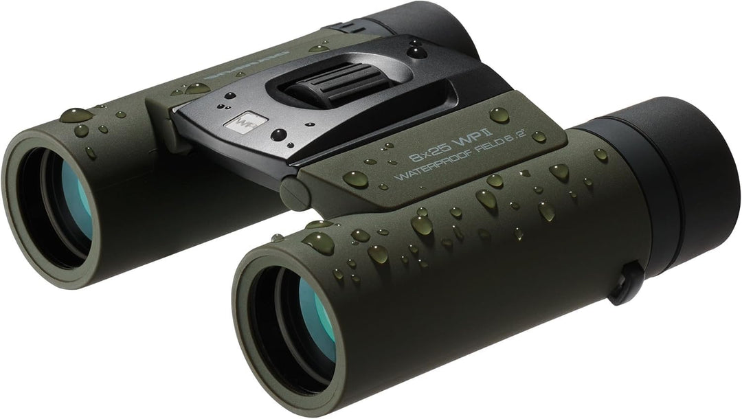 Olympus 8x25 WP II Fernglass (Wasserdicht, Beschlagsfrei, Staubschutz, 10-fache Vergrösserung), geei