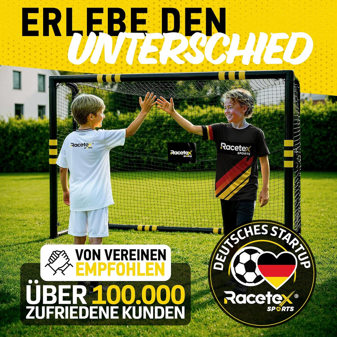 Racetex Fussballtore für Garten Kinder und Erwachsene mit [Anti-Rost Beschichtung] - Fussballtor Kin