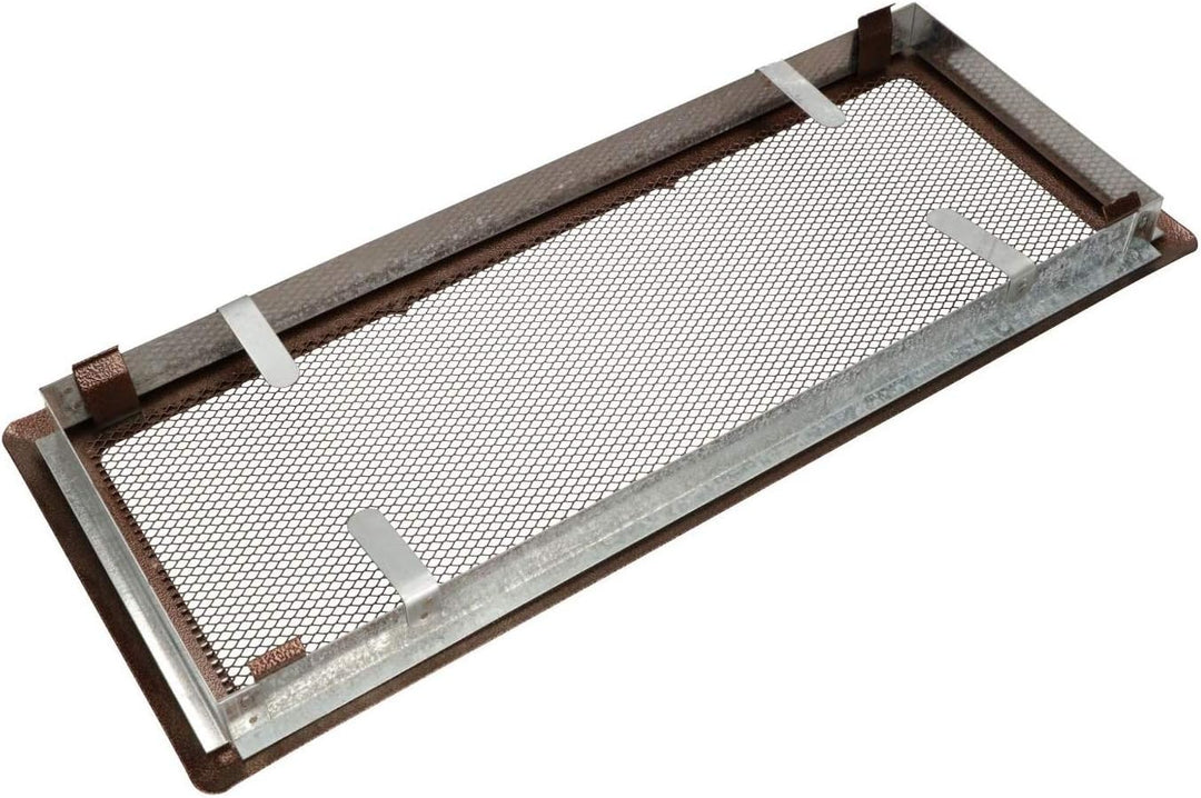 KOTARBAU Luftgitter 16 x 45 cm Kupfer - Antik Kamingitter Ofengitter Lüftungsgitter Warmluftgitter K