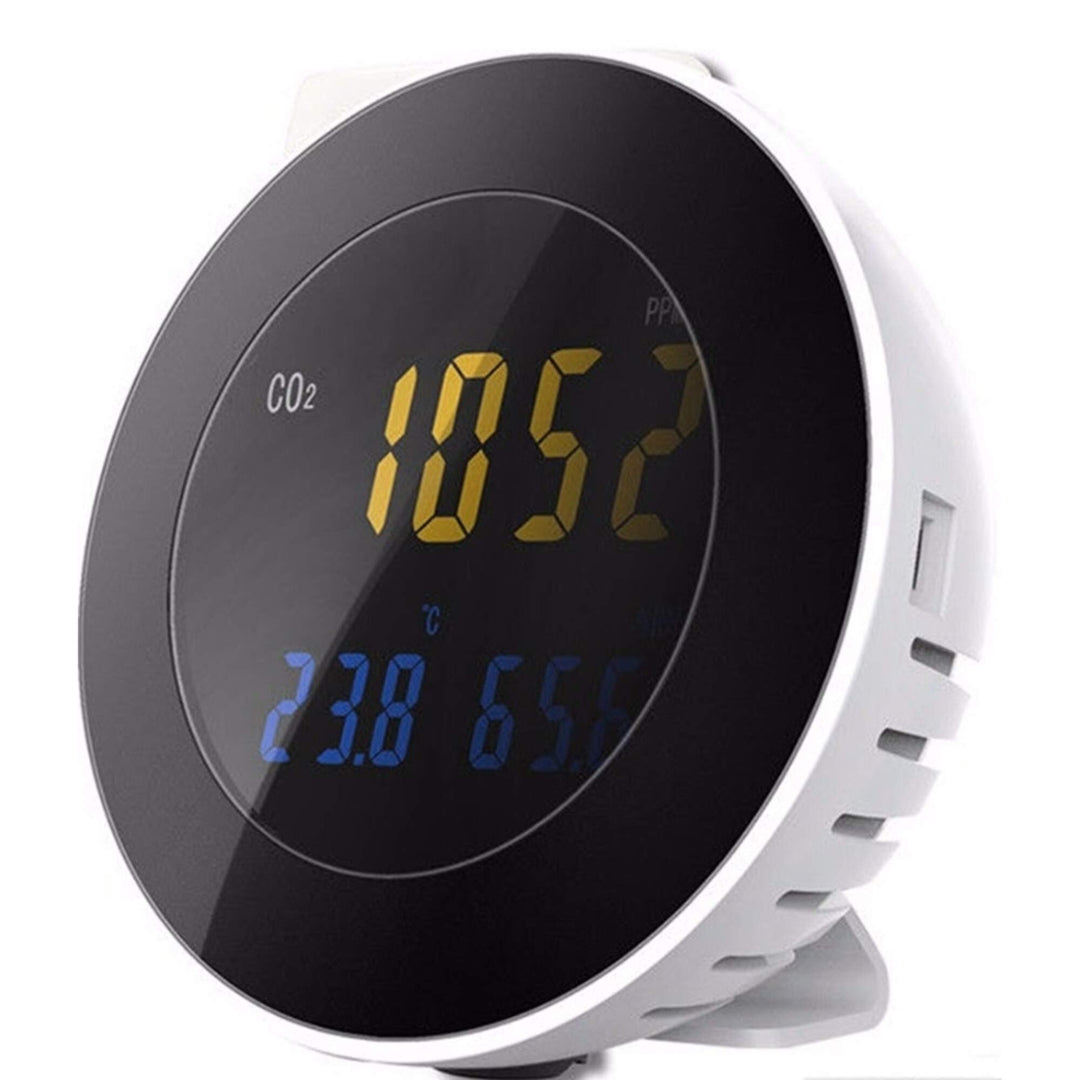 Seben HT-501 CO2 Messgerät für Raumluft mit Alarm-Funktion, Melder, Temperatur & Luftfeuchtigkeit An