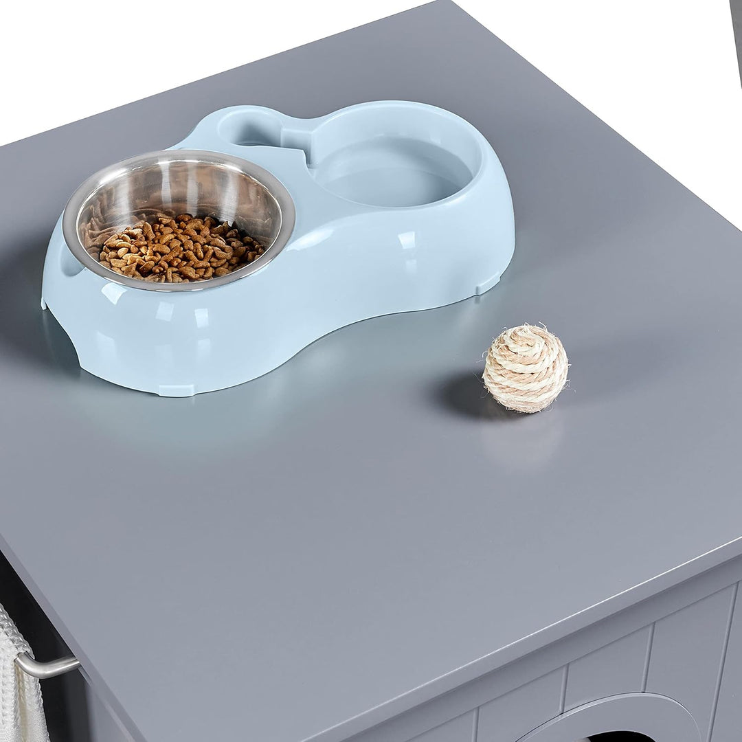 Yaheetech 2er Set Katzentoilette Katzenklo Schrank Katzenhaus Holz Katzenhöhle Einzeltür Katzenkommo