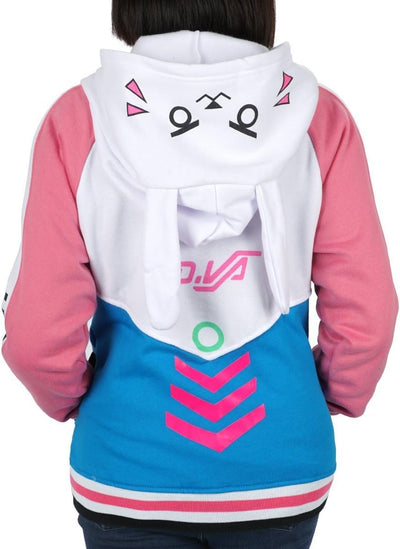 KeySmart D.Va College Jacke mit Kapuze, Grösse: L L Weiss, L Weiss