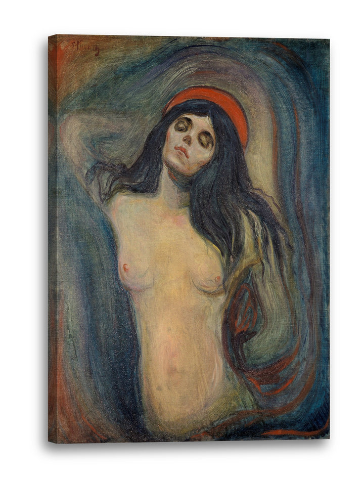 Printed Paintings Leinwand (60x80cm): Edward Munch - Madonna (1894) 60x80 cm, 60x80 cm