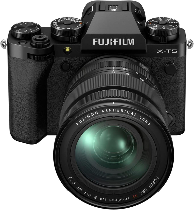 FUJIFILM X-T5 schwarz + FUJINON XF16-80mmF4 R OIS WR Objektiv Kit Schwarz XF16-80mmF4 R OIS WR Objek