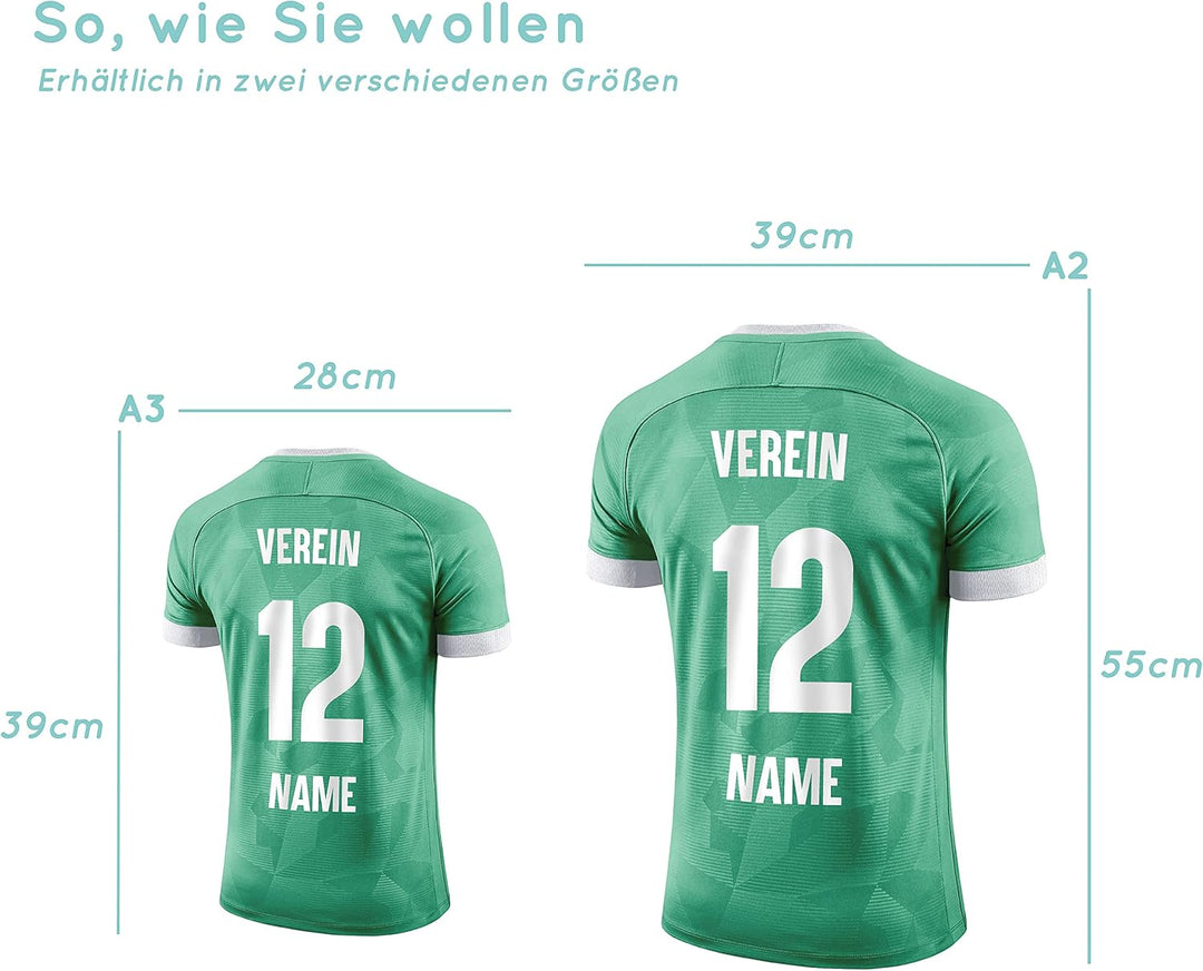 Elbeffekt Trikotlampe für Minden Fans aus Holz - personalisierbares Geschenk - schenke Dein individu