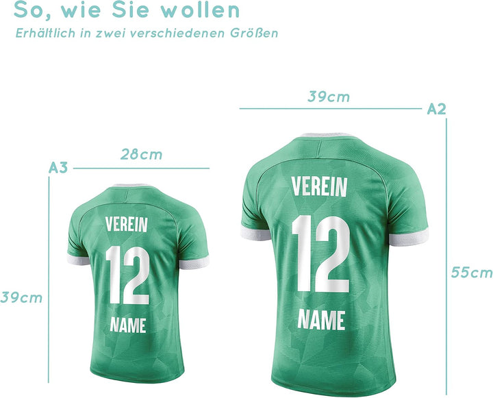 Elbeffekt Trikotlampe für Minden Fans aus Holz - personalisierbares Geschenk - schenke Dein individu