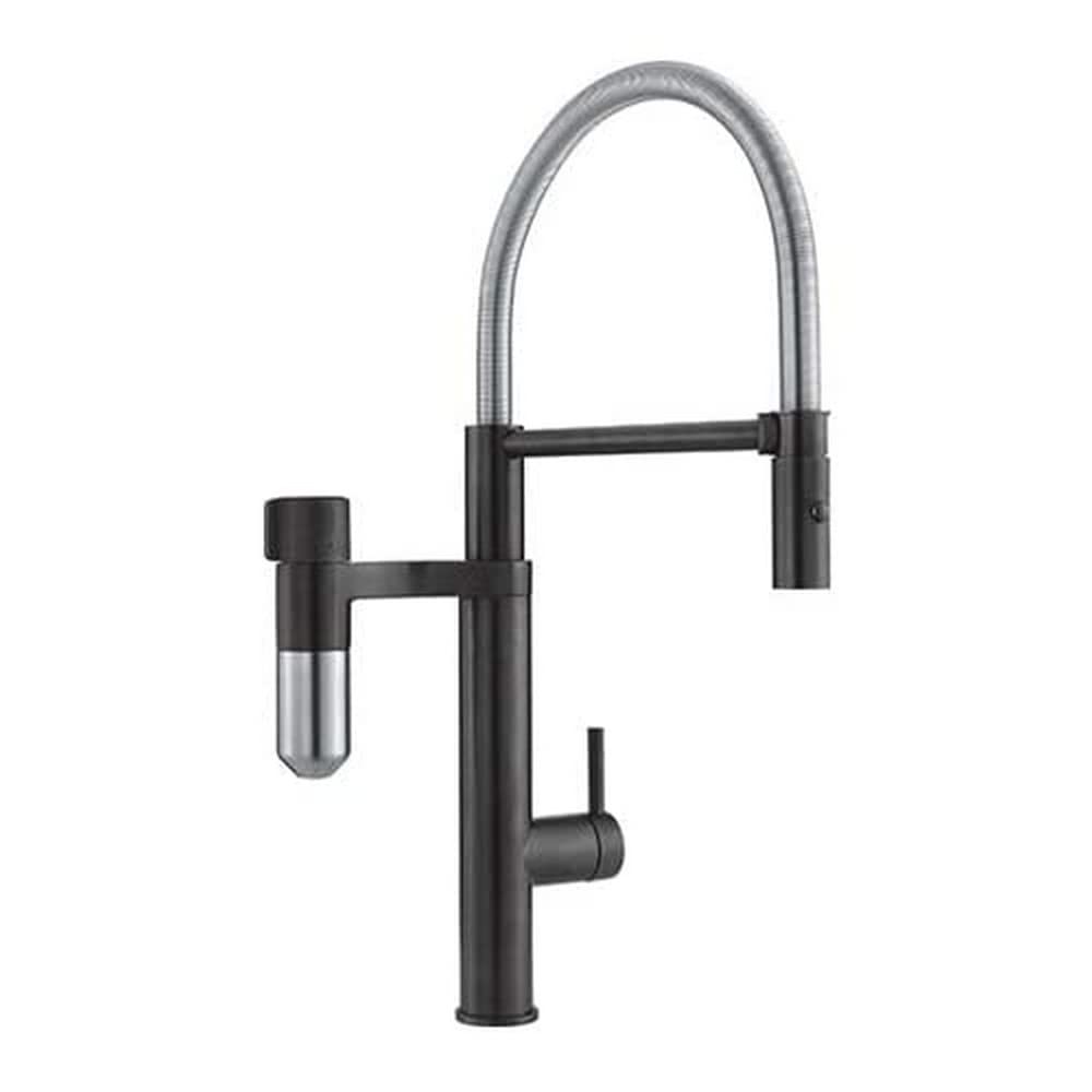 Franke VITAL SEMI-PRO 120.0551.242 Spültischarmatur, Noir Mat/Acier Optique Noir Mat/ Acier Optique
