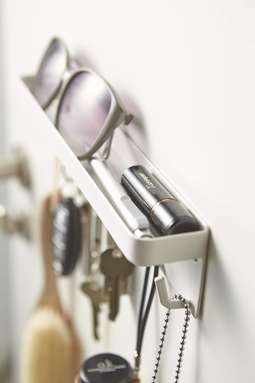 Magnetic key hook with tray - Smart - white Weiss, Weiss