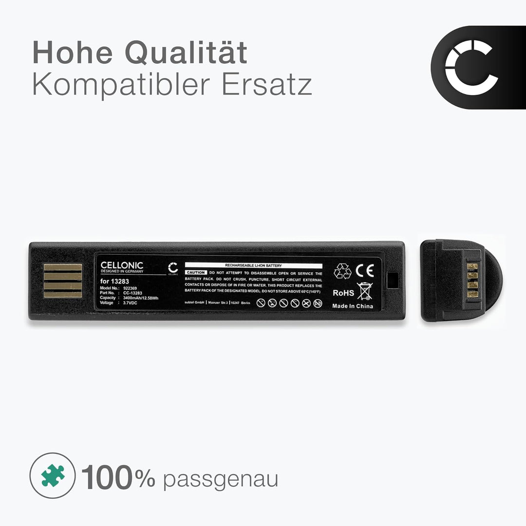 CELLONIC 1x Akku für Barcode Scanner Kompatibel mit Honeywell Voyager 1202, Xenon 1900, Xenon 1900g,