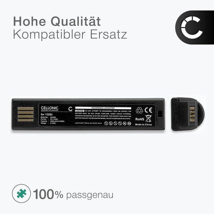 CELLONIC 1x Akku für Barcode Scanner Kompatibel mit Honeywell Voyager 1202, Xenon 1900, Xenon 1900g,