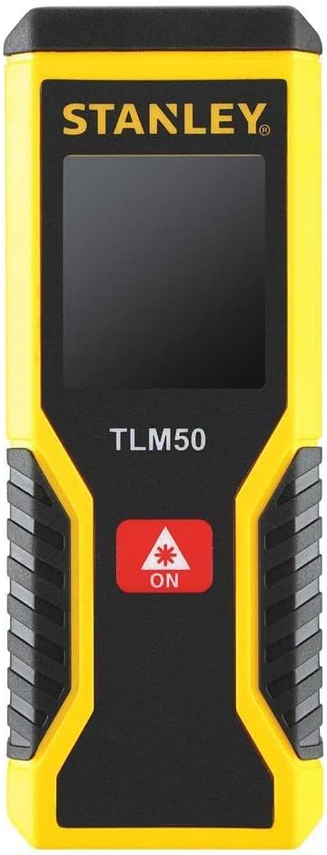 Stanley STHT1-77409 Laser-Entfernungsmesser / Distanzmesser TLM50 (mit Ein-Knopf-Klick-Messung, Mess