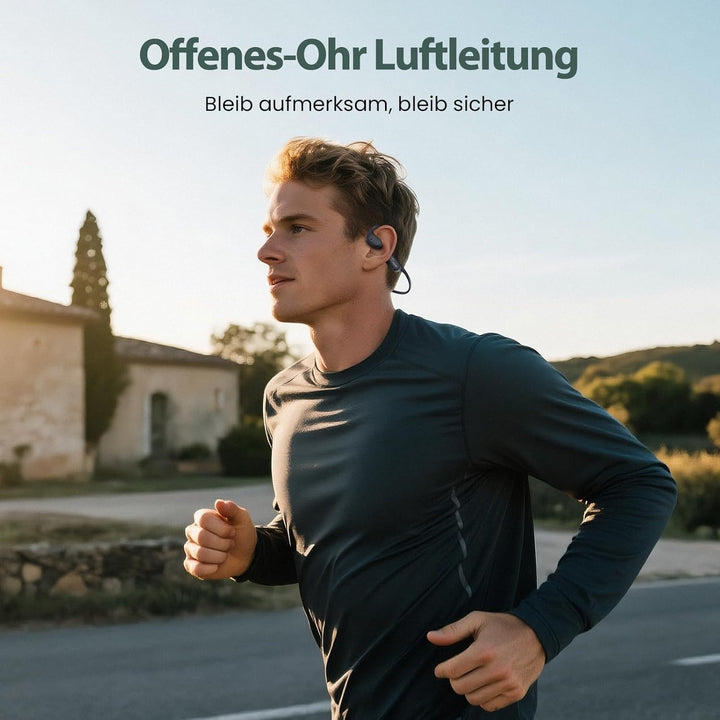 HIFI WALKER Open-Ear Kopfhörer mit MP3 32GB, Bluetooth 5.4 Sport Kopfhörer mit Luftleitung, Leicht K