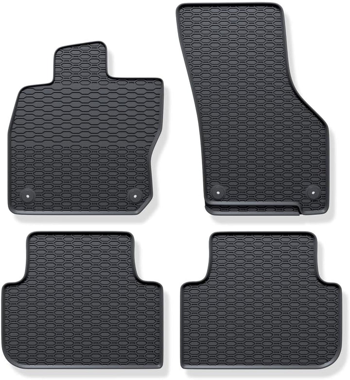 Mossa - Gummifussmatten Auto kompatibel mit Cupra Leon eTSI MHEV Sportstourer (2020- ) schwarz Gummi