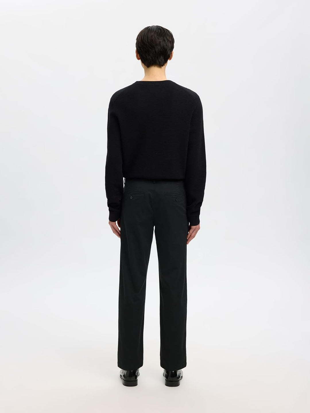 SELECTED HOMME Male Chino 196 Straight Flex 28W / 32L Schwarz, 28W / 32L Schwarz