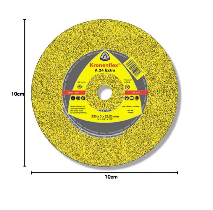 Klingspor 13447 A 24 EX, Schleifscheibe für handgeführte Maschinen, Verpackungseinheit 10, 230X6X22,