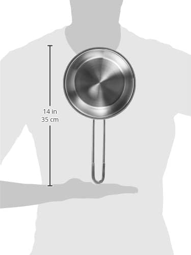 Tognana vanitosa Bratentopf 16 cm mit 1 Griff, Edelstahl, Silber