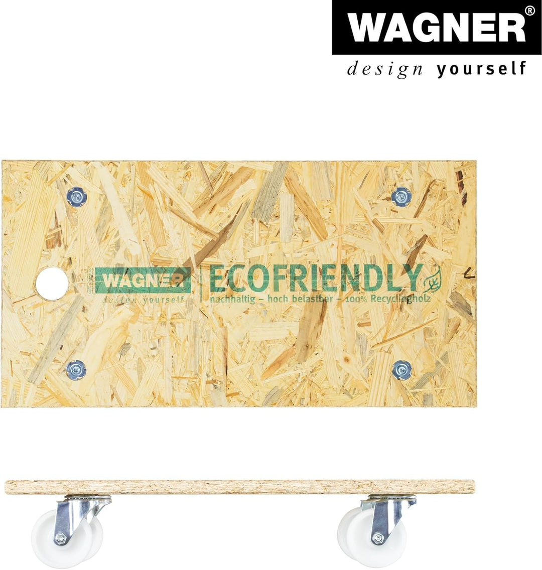 Wagner Transporthilfe MM 1141 I 57,5 x 30 x 11 cm - Tragkraft 250 kg - ideal für Geräte &amp; schwer bel