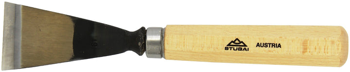 STUBAI Stemmeisen Stechbeitel Serie 52 - Form 61 | Schweizer Messer Form A 50 mm, mit Holzgriff, zum
