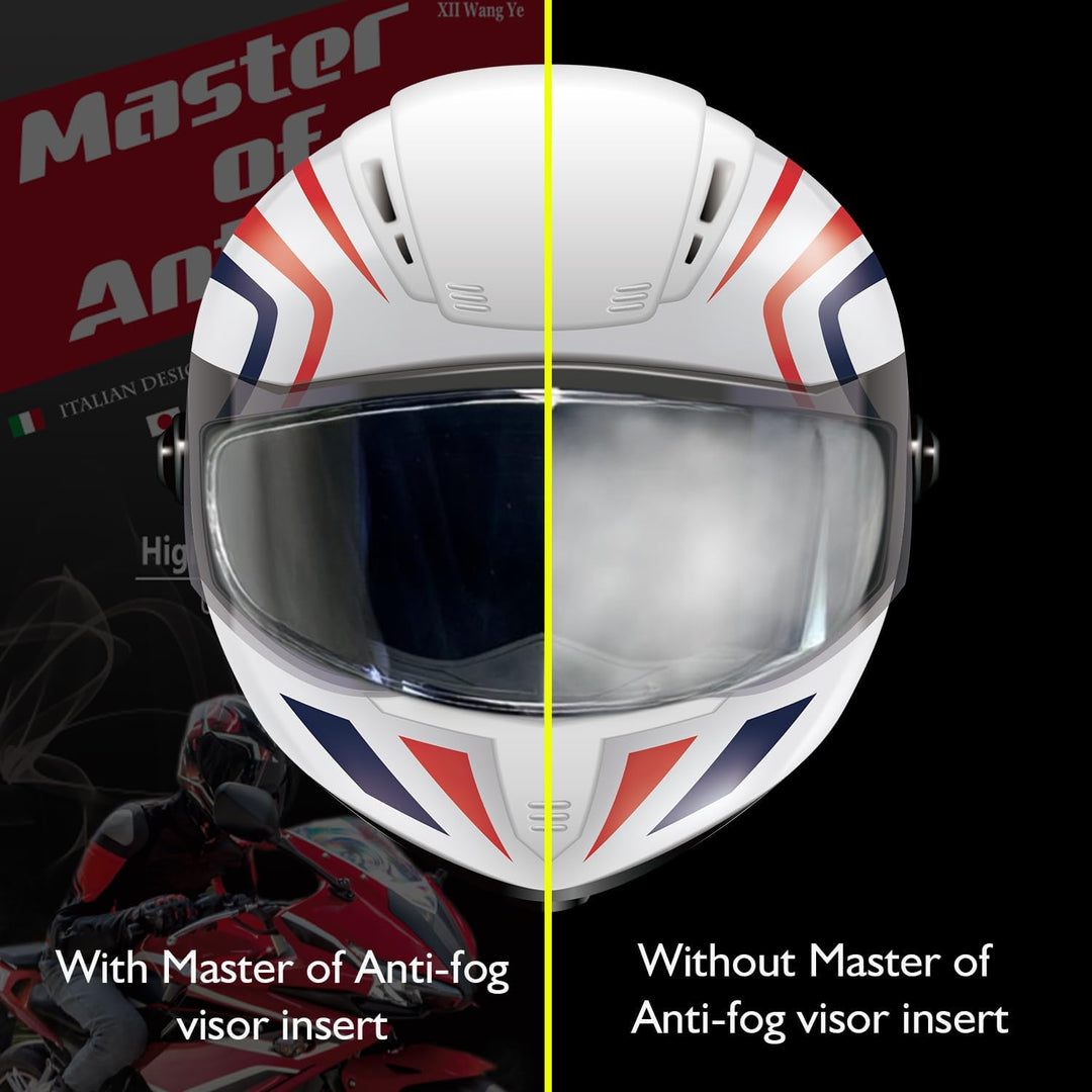 XII WY Motorradhelm Antibeschlagfolie hoher Kontrast, Motorradhelm-Visier, universeller Visierschutz