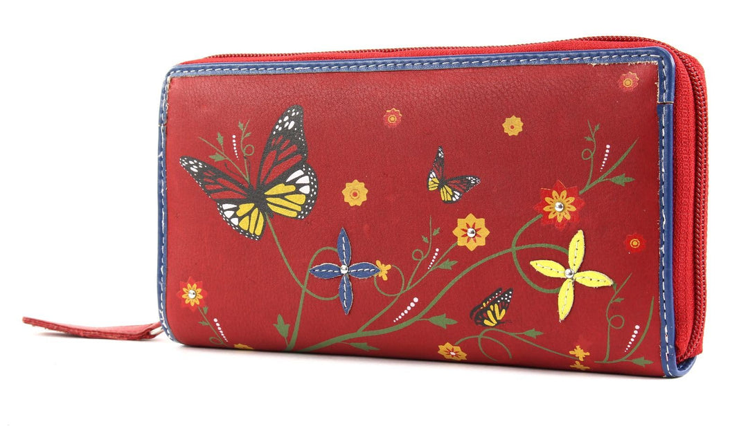 bruno banani Butterfly Large Zip Around Red