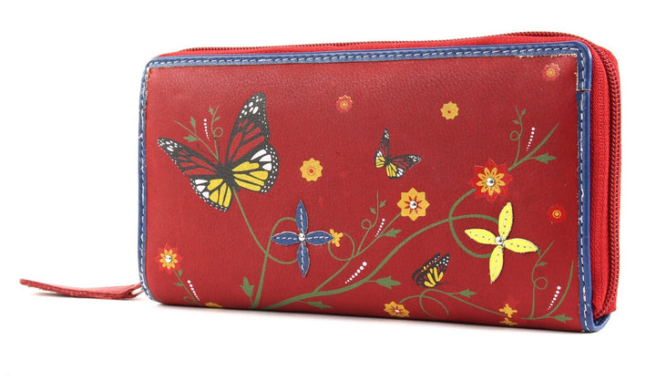 bruno banani Butterfly Large Zip Around Red