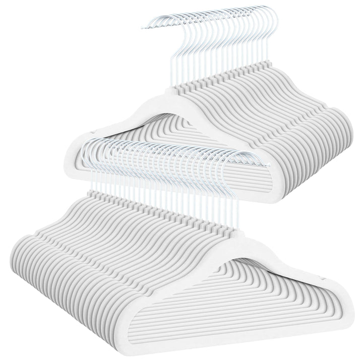 OGIVO Kleiderbügel Kinder Samt– 50er Set – Kinder Bügel aus Samt 30 cm – Samtkleiderbügel 360° drehb